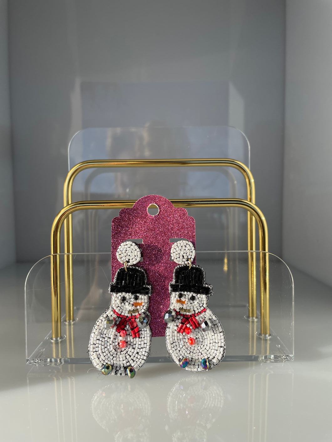 Snowmen Christmas Earrings