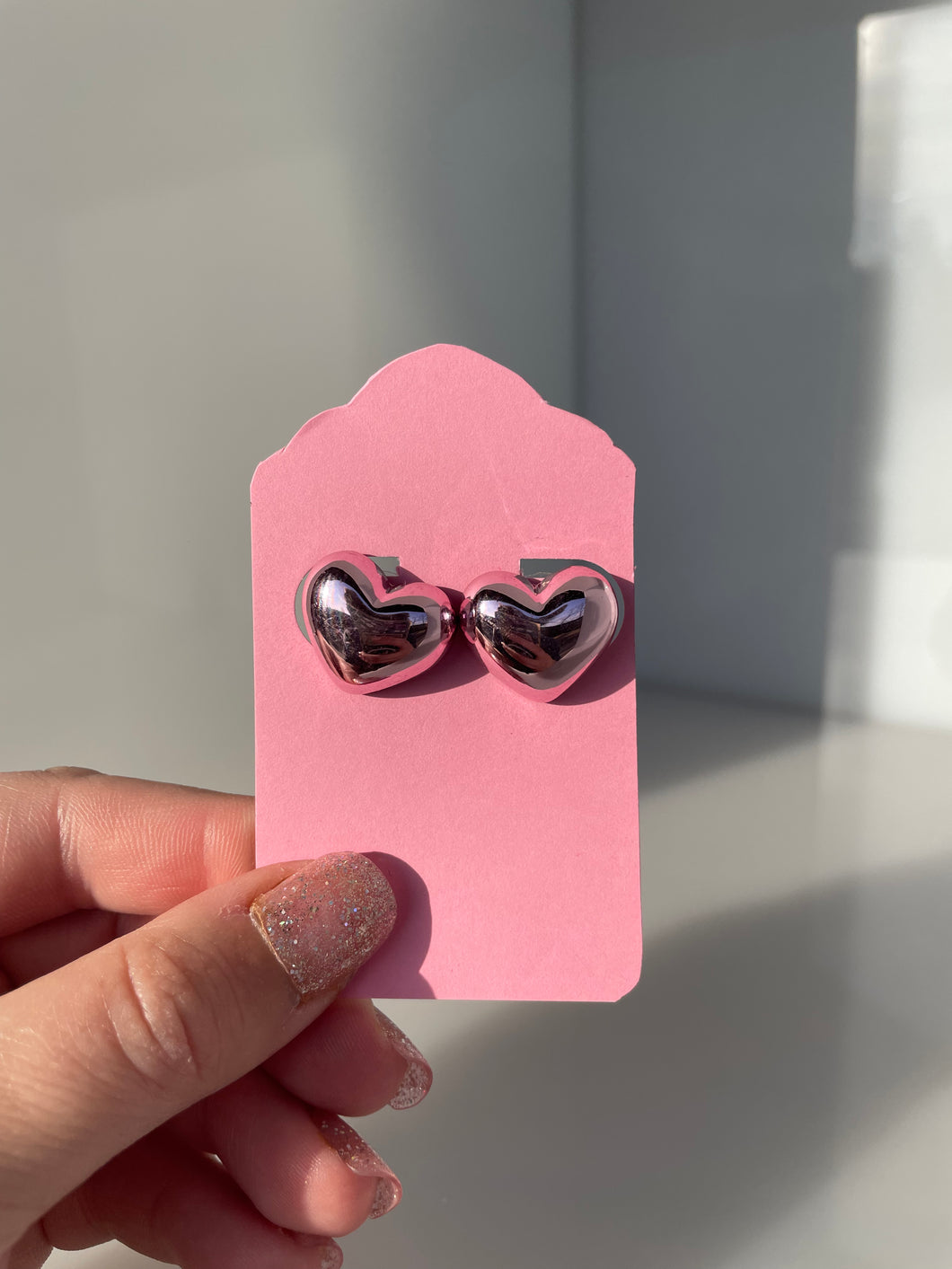 Balloon Heart Stud Earrings